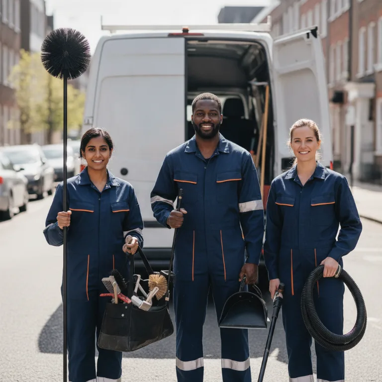 Schoorsteenveger team in Schaerbeek